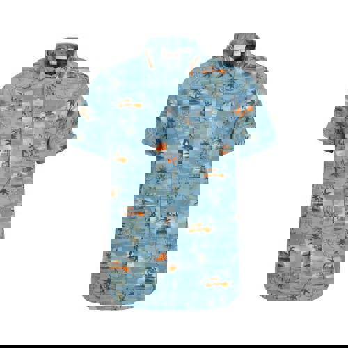 Mountain Warehouse Mens Tropical Shirt - Bright Blue