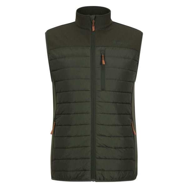 Mountain Warehouse Mens Turbine II Hybrid Padded Gilet - Green