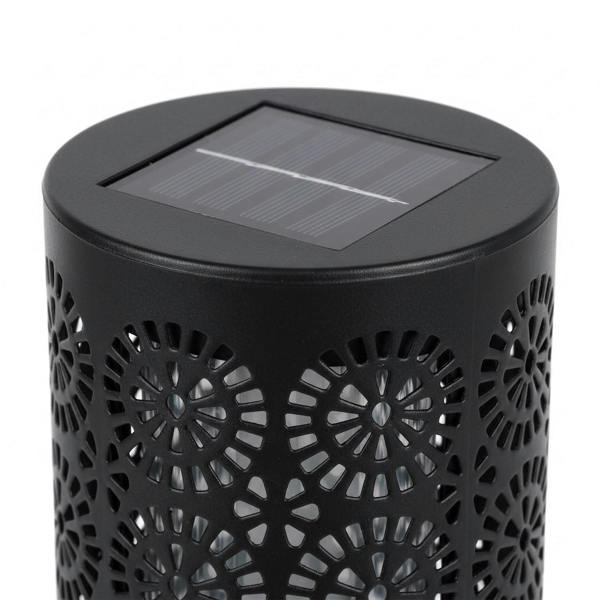 Milagro Solar Lamp Decor 3000K Ip44 4Pcs Black