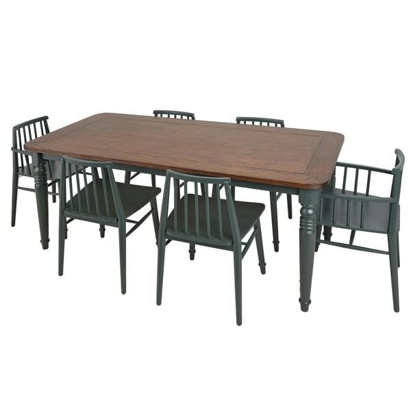 Statement Furniture Queensbury Wooden Dining Armchair with Slatted Back
