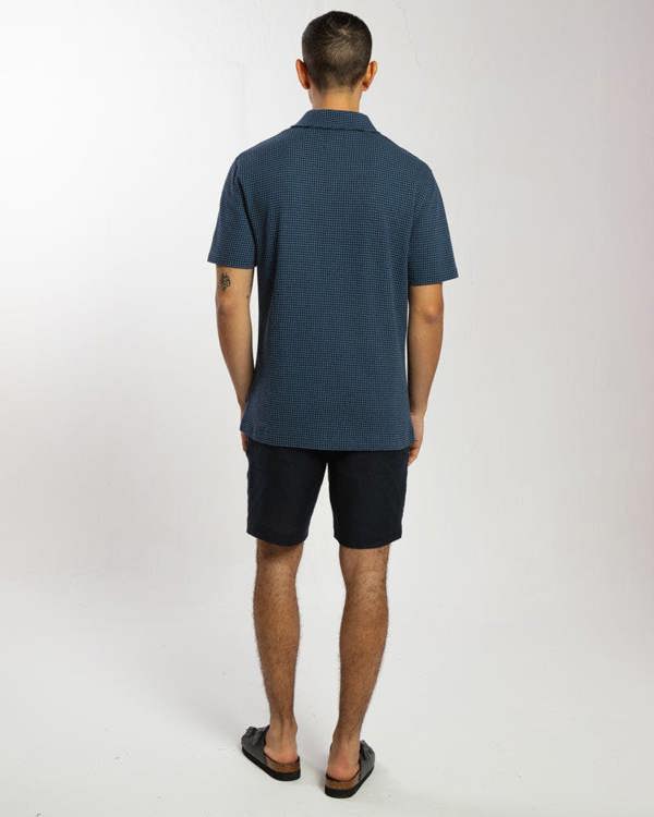Steel & Jelly Dotted Jacquard Short Sleeve Shirt