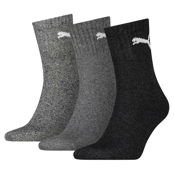 Puma Unisex Adult Crew Socks (Pack of 3) - Grey