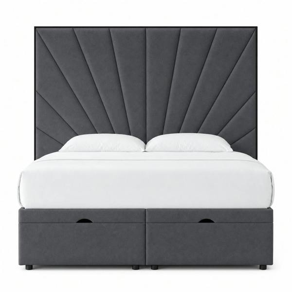 Great British Beds Mercer Divan Ottoman with Contrast Piping