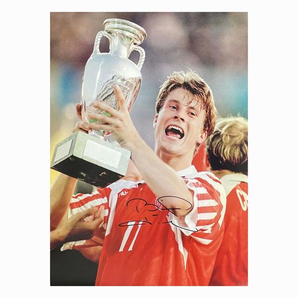 Brian Laudrup signed Euro1992 Champions photo — Unframed