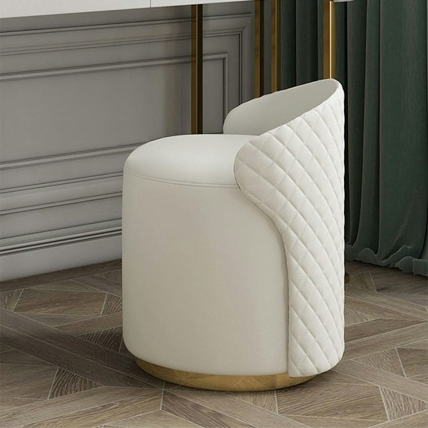 Duran Dressing Table With LED Mirror, Cream-Weilai Concept-Weilai Concept