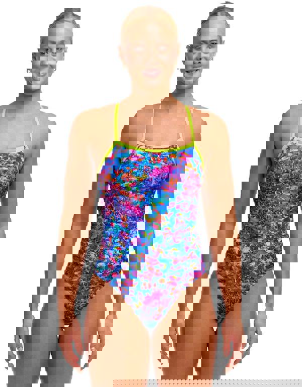 Funkita Sea Life Single Strap Swimsuit - Blue/Multi