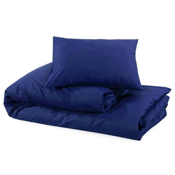 Berkfield Duvet Cover Set Navy Blue 260x220 cm Light-weight Microfiber