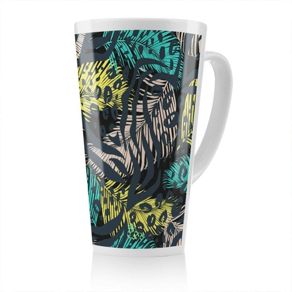 Benjamin Tate Design Animal & Tropical Print Latte Mug