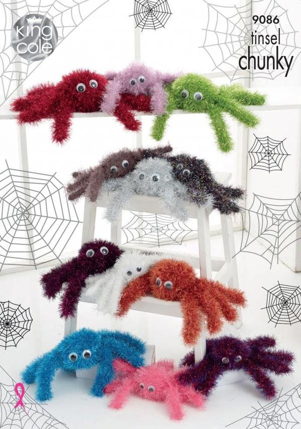 King Cole Tinsel Knitting Pattern 9086, Toys - Advanced