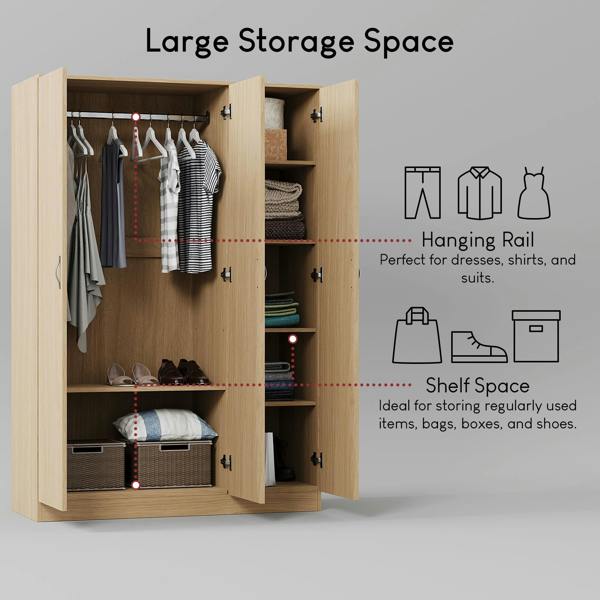Vida Designs Riano 3 Door Wardrobe