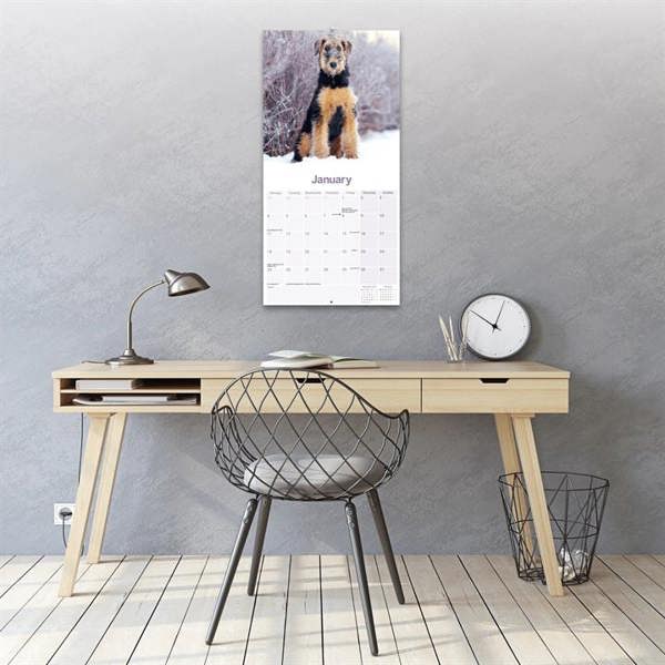 Airedale Terrier Calendar 2027, Wall Calendars, Month To View, Dogs, Gift