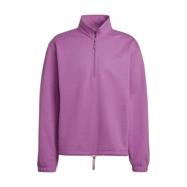 Adidas Mens Adicolor Contempo Half Zip Sweatshirt - Purple - 