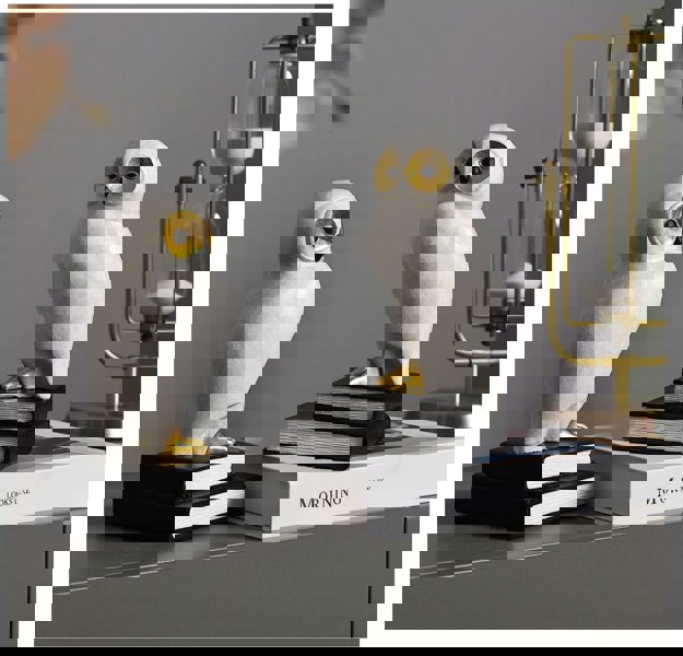 Maison des Cadeaux Wise White Owl Bookends