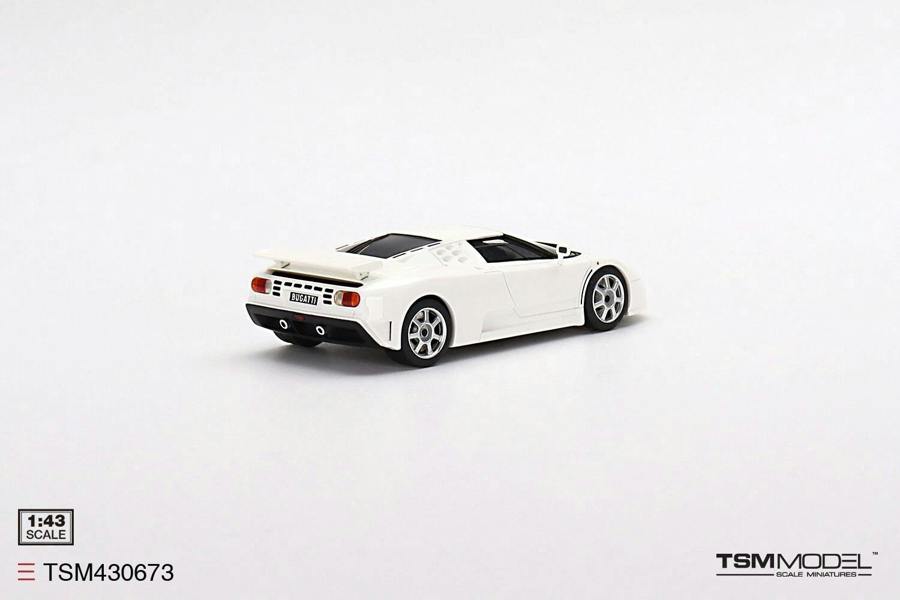 MCSlots Bugatti EB110 Super Sport White  Monaco 1:43 Scale TSM430673