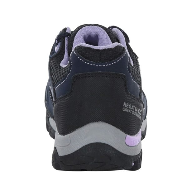 Regatta Childrens/Kids Holcombe Low Junior Hiking Boots - Navy Blazer/Lilac