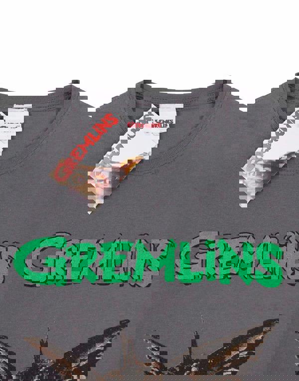 Gremlins Womens Grey Spike Short Sleeved T-Shirt