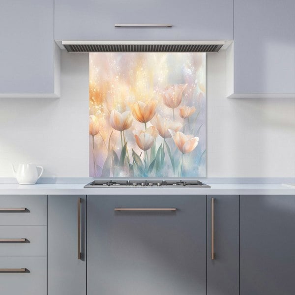 Warren Reed Tulips Glass Kitchen Splashback - 00028