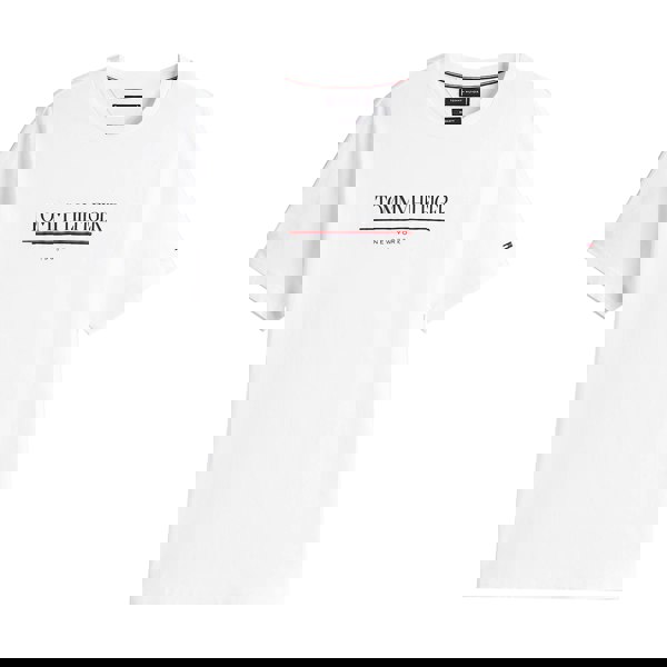 Tommy Hilfiger Logo Crew Graphic T-Shirt White