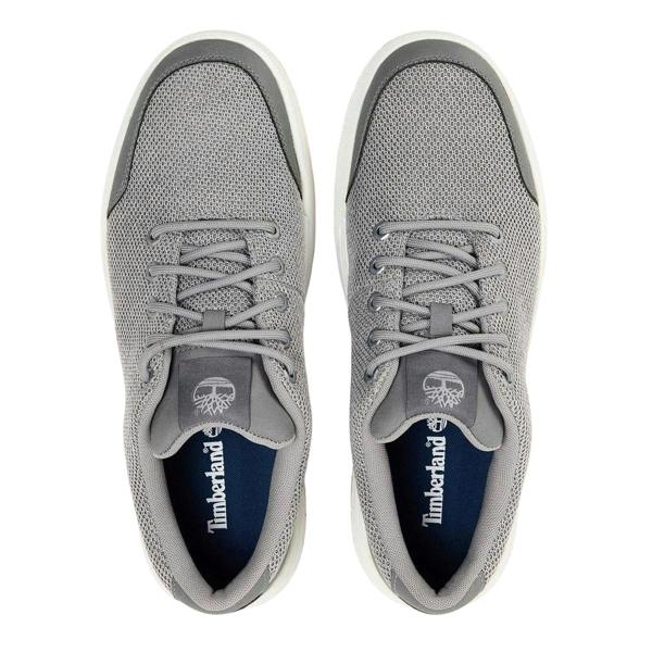 Timberland Mens Maple Grove Knitted Flat Trainers - Light Grey - 