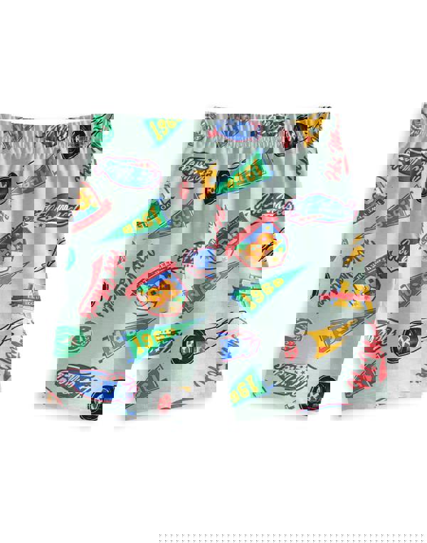 Hot Wheels Boys Multicoloured Retro Badges Multi-Pack of 2 Short Sleeve Short Leg Pyjama Set