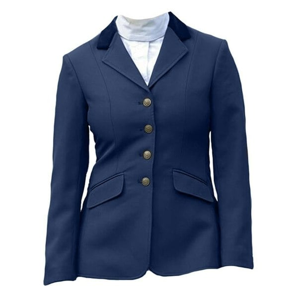 Shires Girls Aston Competition Jacket - Navy