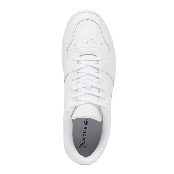 Lacoste Mens Leather Trainers - White - 