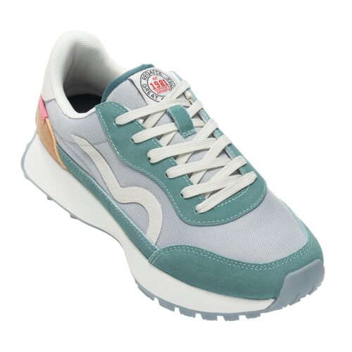 Regatta Womens Marine Heritage II Suede Trainers - Grey/Ivy Moss