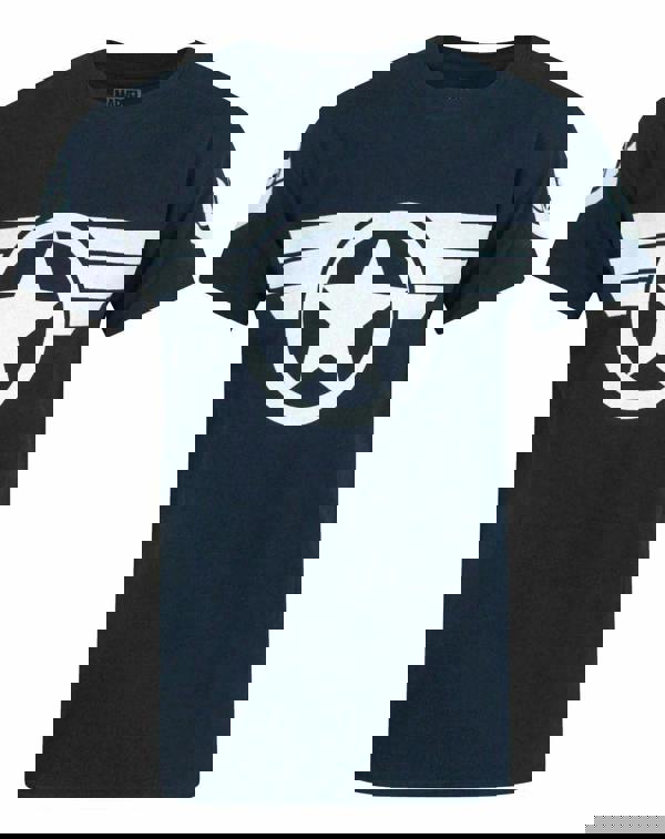 Marvel Mens Blue Captain America Short Sleeved T-Shirt