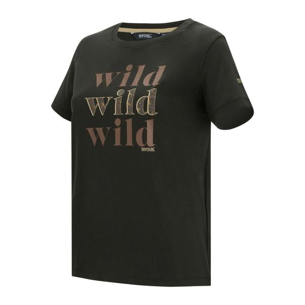 Regatta Womens/Ladies Filandra VX Wild Leopard Print T-Shirt - Black - 