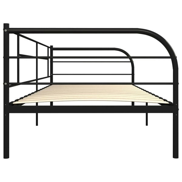 Berkfield Daybed Frame Black Metal 90x200 cm