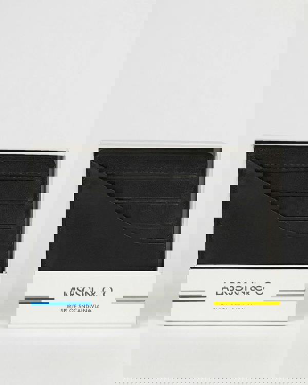 Larsson & Co Leather Card Holder With Painted Edge