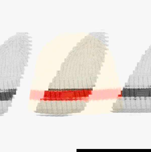 Joules POPLEY STRIPE Womens Beanie Orange/Neutral