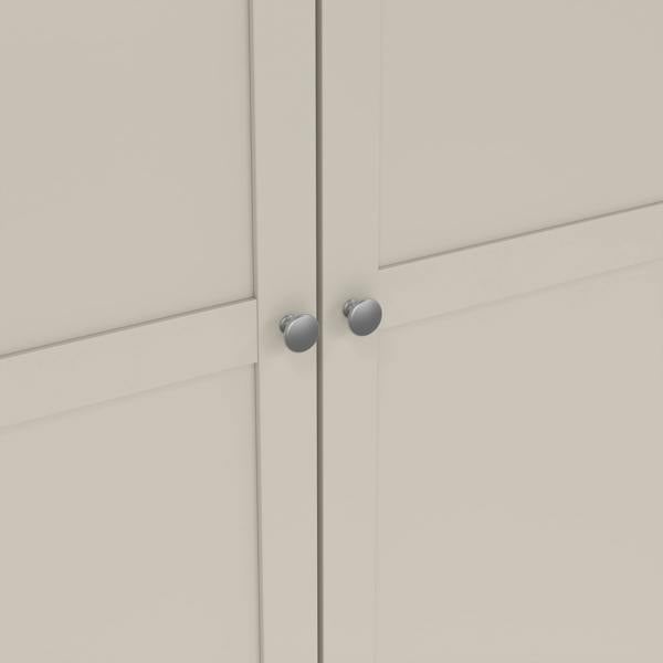 Furniture To Go Brande Wardrobe with 4 Frame Doors in Cashmere