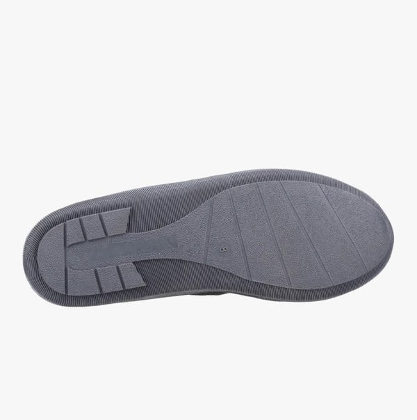 Hush Puppies ASHTON Mens Suede Slippers Grey