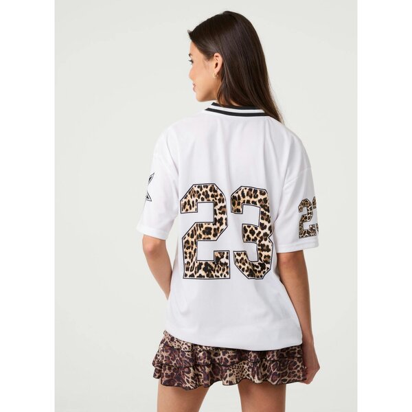 Pink Vanilla Leopard Detail Sports Jersey
