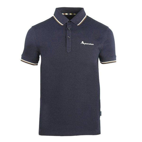 Aquascutum Unisex Adult Logo Polo Shirt - Navy