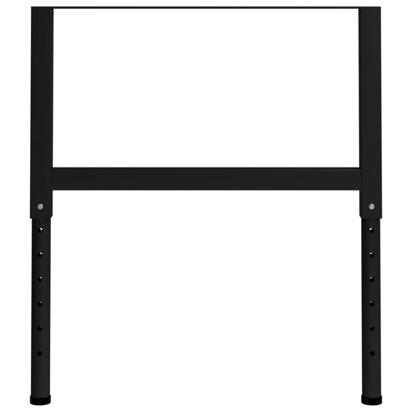 Berkfield Adjustable Work Bench Frames 2 pcs Metal 85x(69-95.5) cm Black