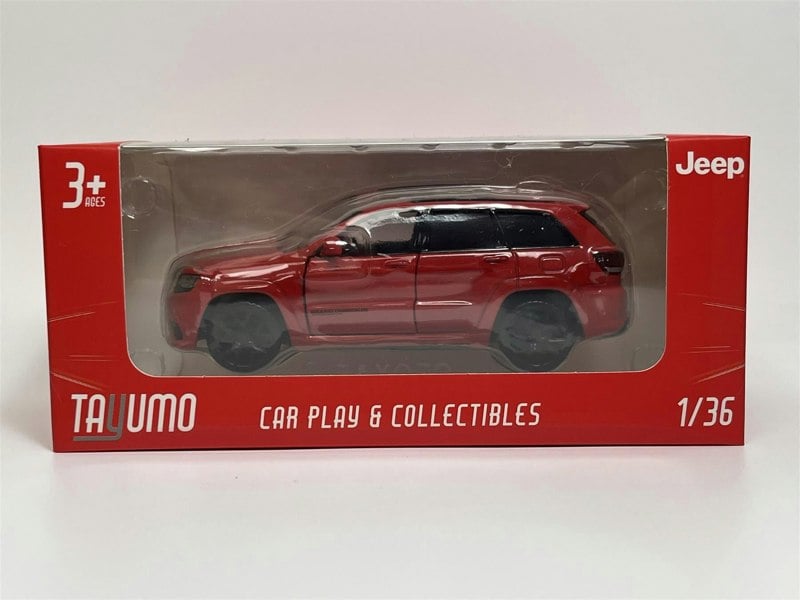 Tayumo Jeep Grand Cherokee Pull Back & Go Red LHD 1:36 Scale Tayumo 36170212