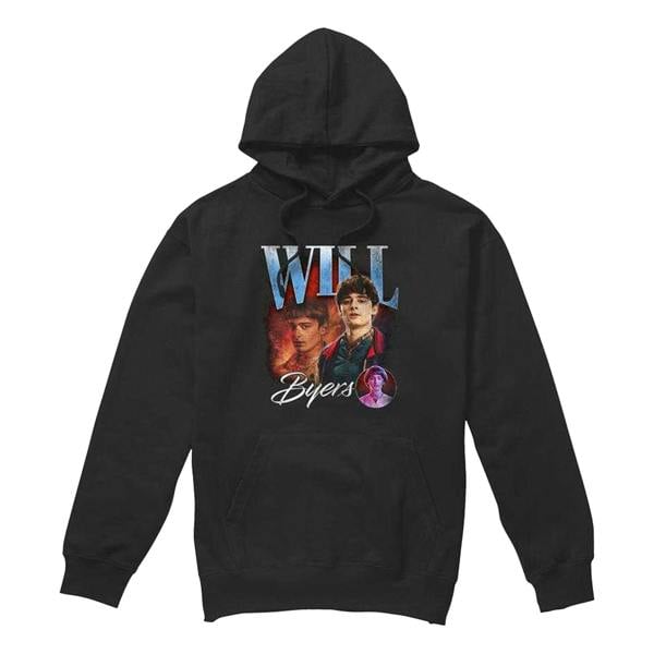 Stranger Things Unisex Adult Will Homage Hoodie - Black - 