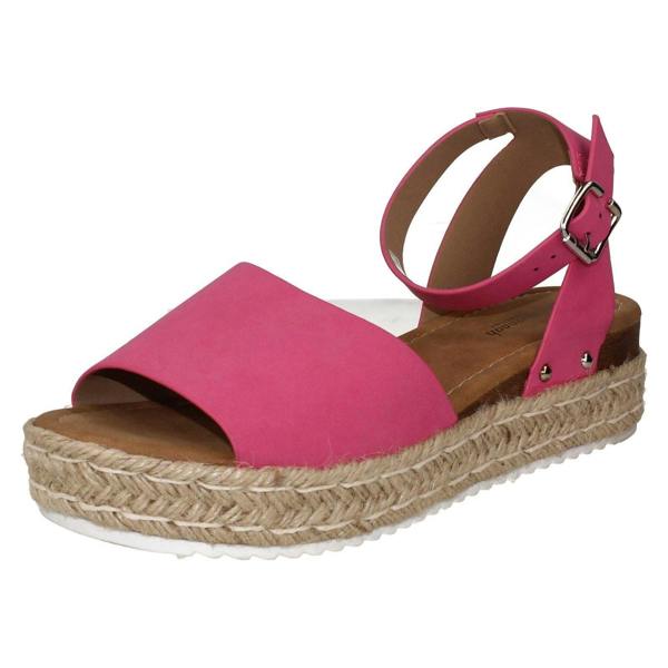 Savannah Ladies Savannah Wedge Mule Wide Fit Sandals F12039