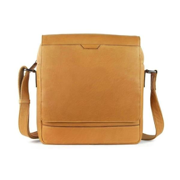 PRIMEHIDE Classic Leather Messenger Bag for Work & Everyday Miles Hudson