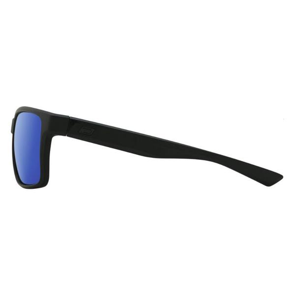 Dirty Dog YOLO - Satin Black with Polarized Blue Mirror Lens