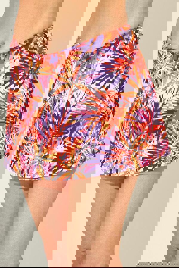 Leaf Swim Skirt With Briefs