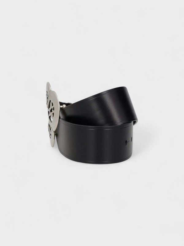 Isabel Marant Adaria Sculptured Buckle Belt Black