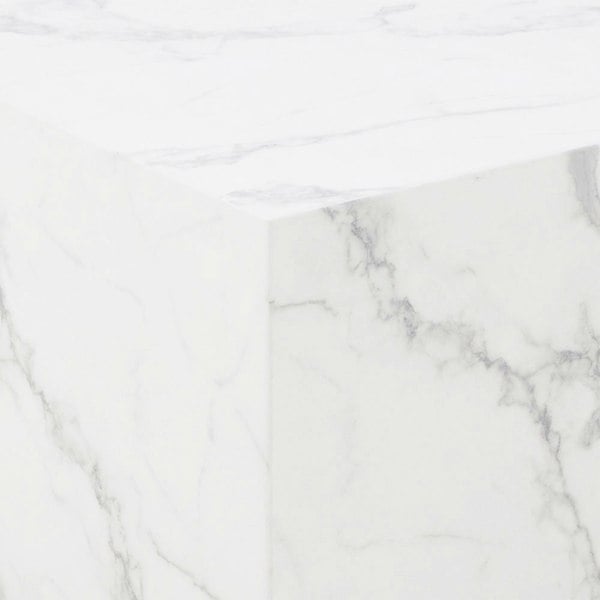 Furniture To Go Dice Square Coffee Table Set in White Marble Effect