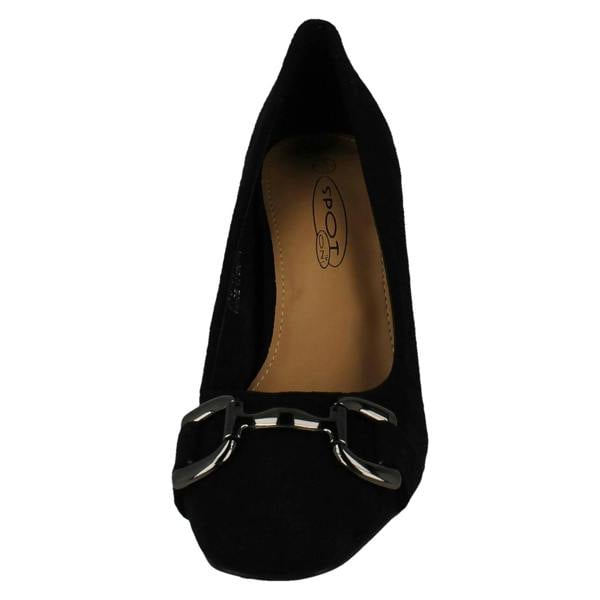 Spot On Ladies Spot On Elegant Buckle Detail Court Shoes F90139