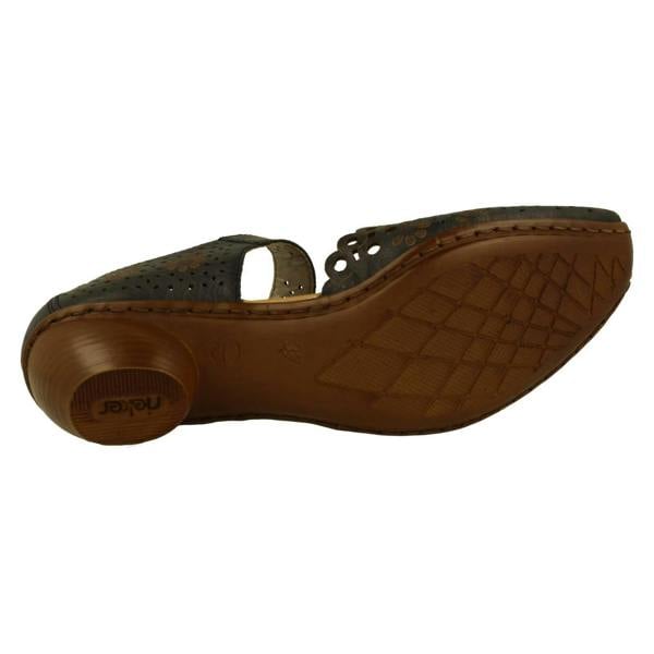 Rieker Ladies Rieker Punched Detailed Summer Shoes 43753