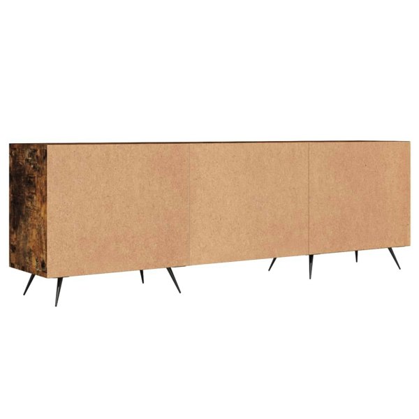 Berkfield TV Cabinet Smoked Oak 150x30x50 cm Engineered Wood