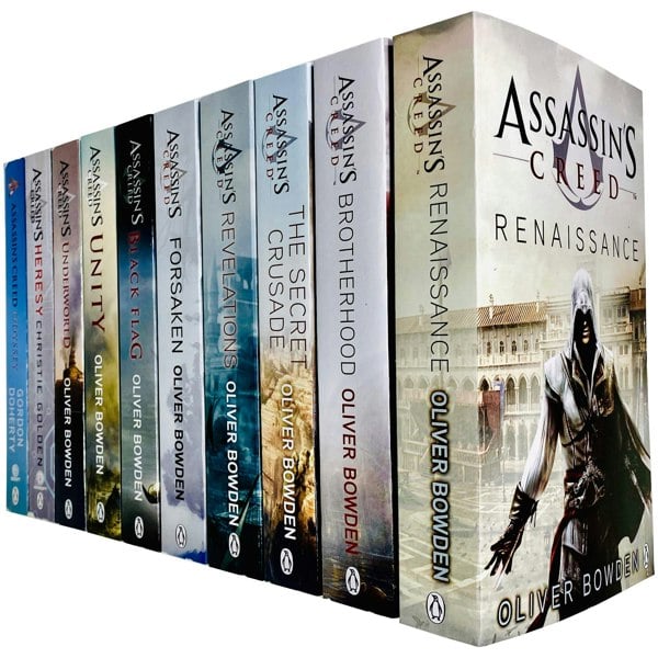 Assassins Creed 10 Books Collection Set By Oliver Bowden Heresy, Odyssey, Underworld & more