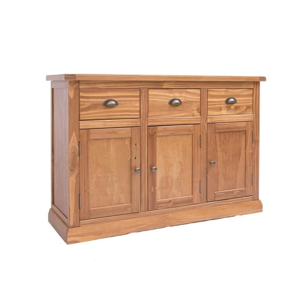 Cabinet Bits Tirolo Lacquered 3 Drawer 3 Door Sideboard Brass Cup Handle